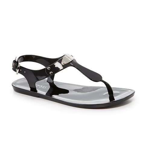 michael kors clear jelly sandals|michael kors jelly sandals black.